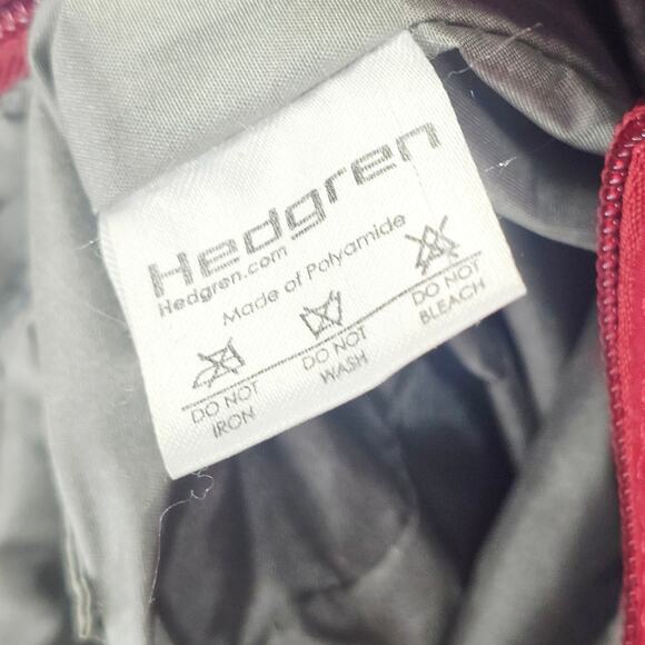 Hedgren Aura Glaze Red Water Resistant Tote Handbag Nylon Crossbody - Picture 10 of 16